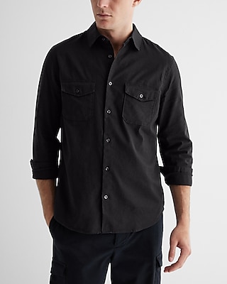 express black button down shirt