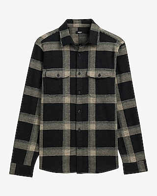 Large Plaid Flannel Shirt