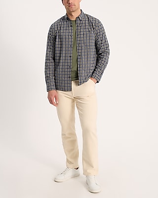 Grid Plaid Cotton Soft Wash Shirt