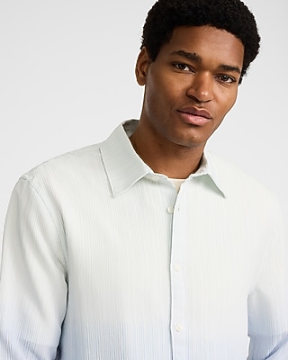 Gradient Striped Long Sleeve Shirt