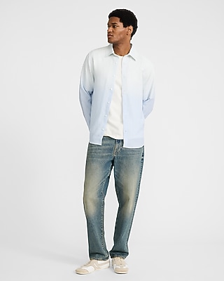 Gradient Striped Long Sleeve Shirt