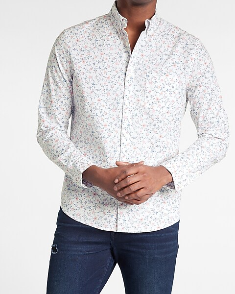 Natural floral shirt Comfort fit, Le 31