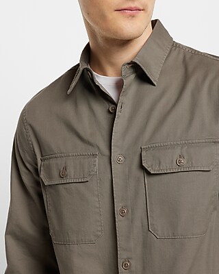 New Cotton Linen Mens Casual Long Sleeve Shirts Double Pocket White Shirt  for Man Soft Breathable Shirts