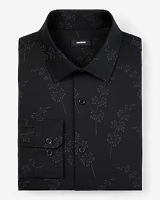Slim Stem Floral Stretch 1MX Dress Shirt