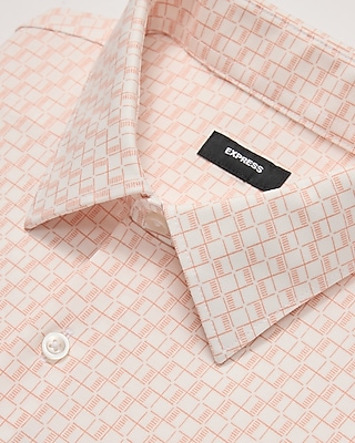 Slim Mini Geo Cotton Stretch 1MX Dress Shirt