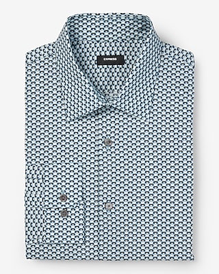 Slim Triangle Geo Stretch 1MX Dress Shirt