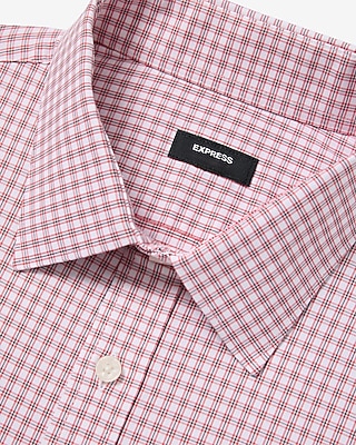 Extra Slim Plaid Wrinkle-Resistant Everyday Performance Dress Shirt