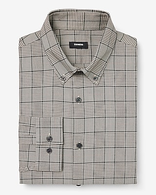 Slim Plaid Flannel 1MX Dress Shirt