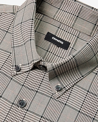 Slim Plaid Flannel 1MX Dress Shirt