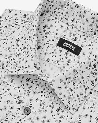 Slim Printed Wrinkle-Resistant Everyday Performance Dress Shirt