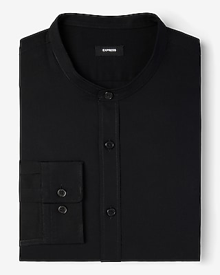 Slim Banded Collar Stretch 1MX Dress Shirt