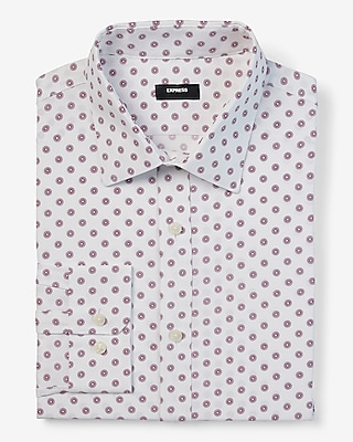 Classic Geo Wrinkle-Resistant Everyday Performance Dress Shirt