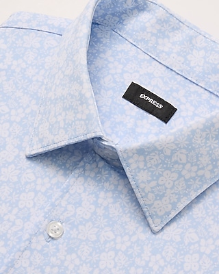 Slim Floral Stretch Modern Tech 1MX Dress Shirt