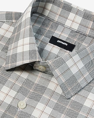 Slim Plaid Stretch 1MX Dress Shirt