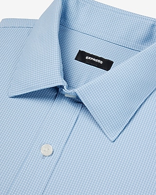 Extra Slim Mini Grid Wrinkle-Resistant Everyday Performance Dress Shirt