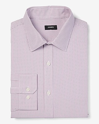 Extra Slim Mini Grid Wrinkle-Resistant Everyday Performance Dress Shirt - thumbnail 4