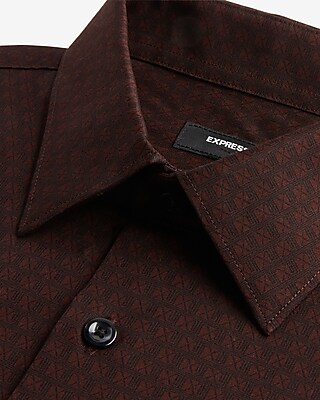 Slim Printed Stretch 1MX Dress Shirt