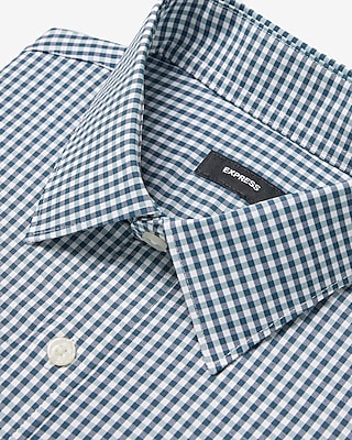 Slim Gingham Wrinkle-Resistant Everyday Performance Dress Shirt