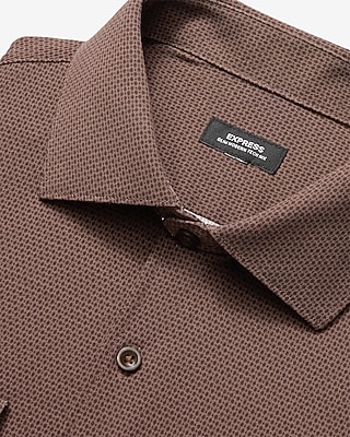 Slim Striped Spread Collar 1MX Dress Shirt - thumbnail 4