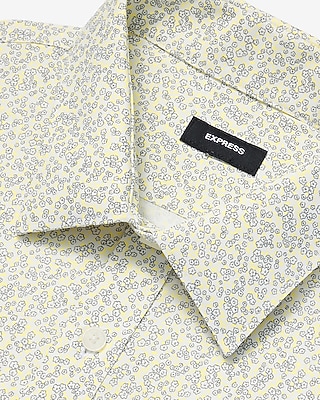 Slim Mini Floral Wrinkle-Resistant Everyday Performance Dress Shirt