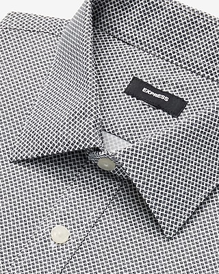 Slim Micro Geo Print Wrinkle-Resistant Everyday Performance Dress Shirt - thumbnail 5