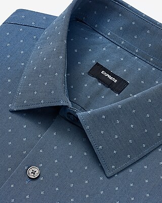 Extra Slim Mini Geo Dobby Cotton Stretch 1MX Dress Shirt