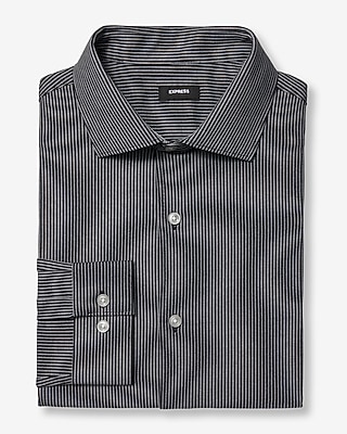 Slim Striped Spread Collar 1MX Dress Shirt
