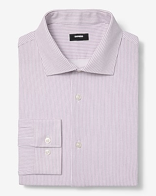 Slim Striped Spread Collar 1MX Dress Shirt