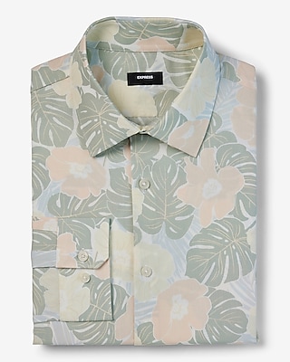 extra slim palm floral stretch 1mx dress shirt