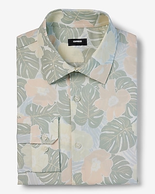 extra slim palm floral stretch 1mx dress shirt