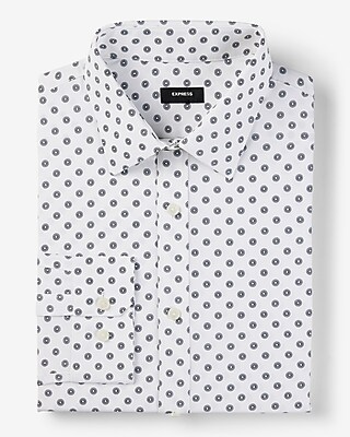Extra Slim Geo Wrinkle-Resistant Everyday Performance Dress Shirt - thumbnail 8