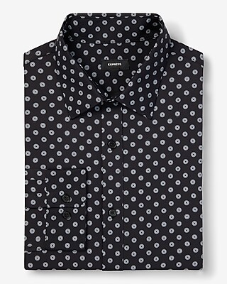 Extra Slim Geo Wrinkle-Resistant Everyday Performance Dress Shirt - thumbnail 3