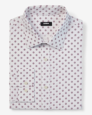 Extra Slim Geo Wrinkle-Resistant Everyday Performance Dress Shirt
