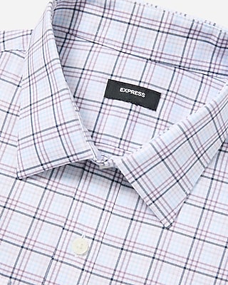 Slim Plaid Wrinkle-Resistant Everyday Performance Dress Shirt