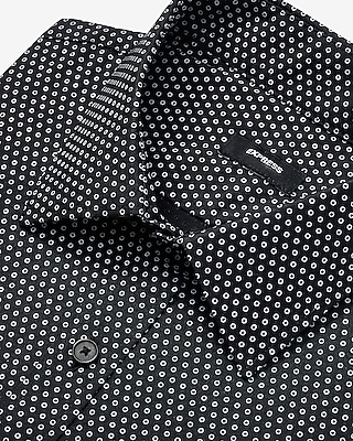 Extra Slim Mini Circles Wrinkle-Resistant Everyday Performance Dress Shirt