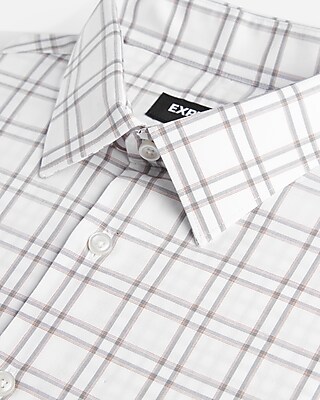 Classic Plaid Stretch Cotton 1MX Dress Shirt