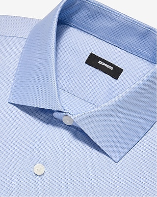 Slim Mini Chevron Cotton Stretch 1MX Dress Shirt