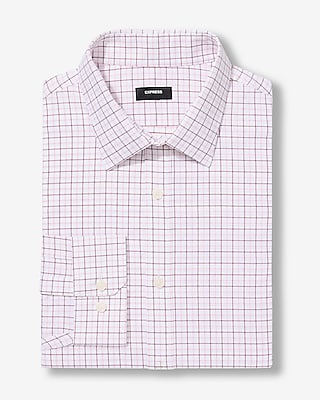 【2plan】Perima Over Check Shirt Extra Slim Plaid Wrinkle-resistant Everyday Performance