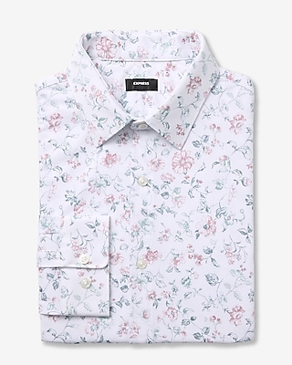 Slim Pastel Floral Modern Tech 1MX Dress Shirt