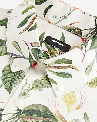 Slim Floral Stretch 1MX Dress Shirt