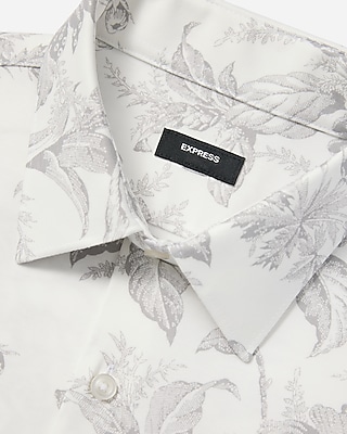 Slim Vintage Floral Modern Tech 1MX Dress Shirt