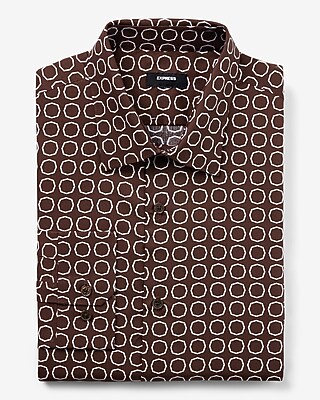 Slim Geo Print Stretch 1MX Dress Shirt