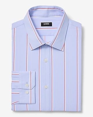 Slim Solid Wrinkle-resistant Everyday Performance Dress Shirt | Express