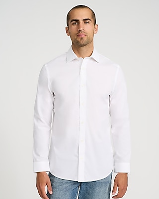 Modern Slim Spread Collar Stretch Cotton 1MX Dress Shirt