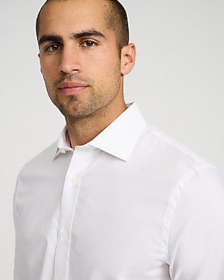 Modern Slim Spread Collar Stretch Cotton 1MX Dress Shirt