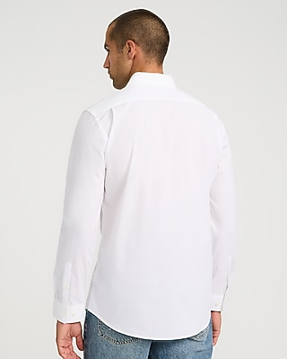 Modern Slim Spread Collar Stretch Cotton 1MX Dress Shirt