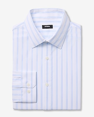 Slim Classic Striped Wrinkle-Resistant Everyday Performance Dress Shirt