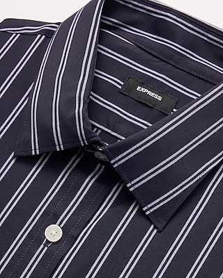 Slim Classic Striped Wrinkle-Resistant Everyday Performance Dress Shirt