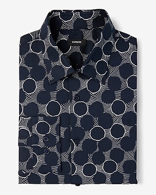 Slim Circle Geo Stretch 1MX Dress Shirt