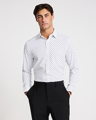 Geo Rayon Short Sleeve Shirt | Express